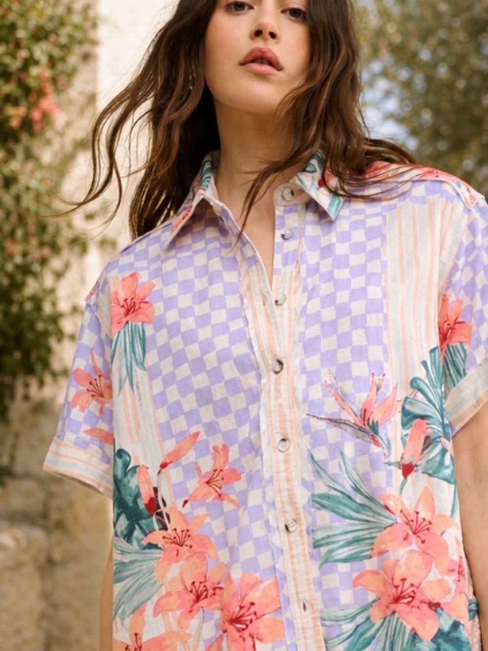 Free People Retro Tropics Shirt